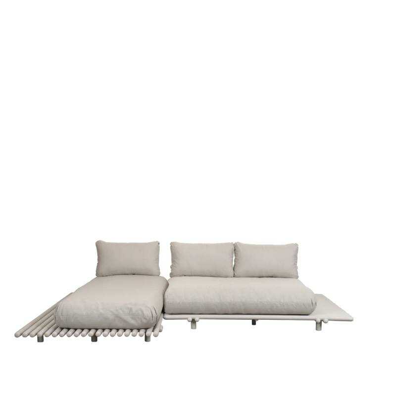 Cane-line STICKS ALU PLATFORM Sofa mit Chaiselongue
